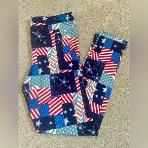 LuLaRoe TC Leggings NWOT 4th of July Independence Day Holiday